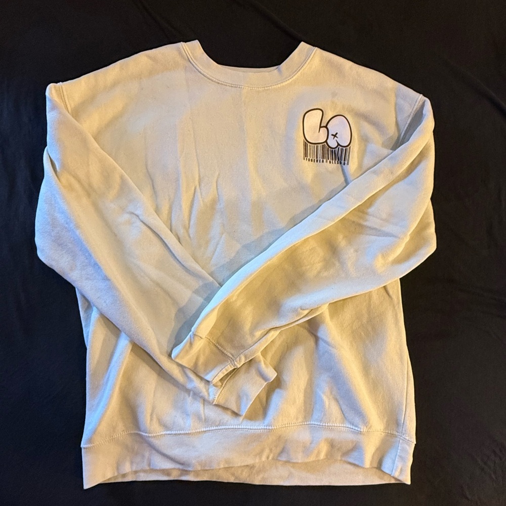 Cream Sweater with Logo